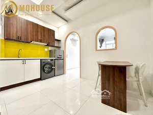 căn hộ cho thuê dạng 1 phòng ngủ tách bếp - balcon - dt 50m2 - đầy đủ tiện nghi - ngã tư phú nhuận