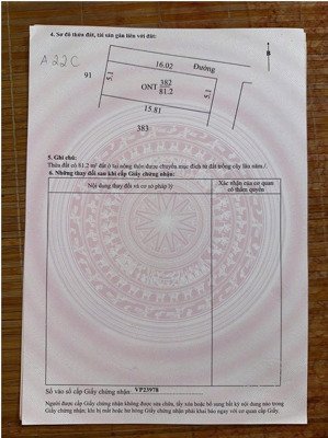 bán đất giao thịnh sát 5 khu công nghiệp, 1,35 tỷ, 81,2m2, mặt tiền 5m, đường 24m, pháp lý đầy đủ