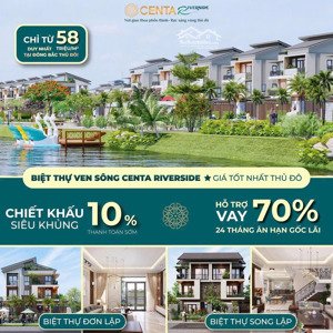 biệt thự centa riverside, vsip, từ sơn, bắc ninh