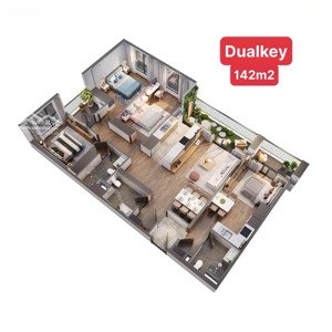 hót chỉ bỏ ra hơn 7 tỷ sở hữu căn hộ dualkey 142m2 4 ngủ tại wisteria - hoài đức