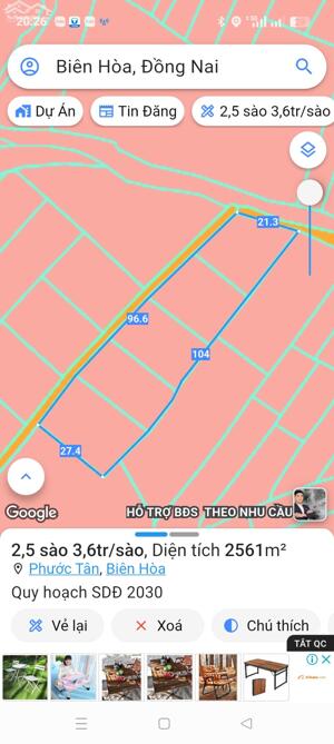 Bán 2,6 sào TMDV Phước Tân ngay Võ Nguyên Giáp, Biên Hòa