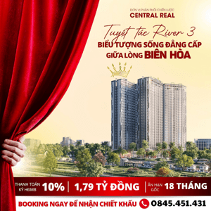  [CHÍNH THỨC RA MẮT RIVER 3] Tuyệt tác River 3 – Biểu tượng sống đẳng cấp giữa lòng Biên Hòa Tòa HOA HẬU của dự án Fresia Riverside nay đã chính thức lộ diện! Vị trí đẹp nhất – View đắt giá – Thiết kế tối ưu từng mét ...