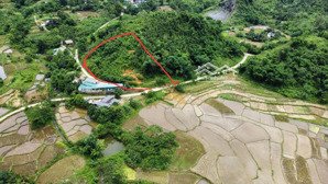 lô đất đẹp view cánh đồng làm nhà vườn tài chính chưa tới 1 tỷ, diện tích 840 m2, thổ cư 400 m2