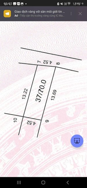 bán gấp 2 lô 60m2 full thổ cư thanh hà - trung giã - hà nội. sổ đỏ