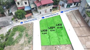 bán đất 71,5m2 tại trưng trắc, phúc yên, vĩnh phúc, giá 2,35 tỷ vnd