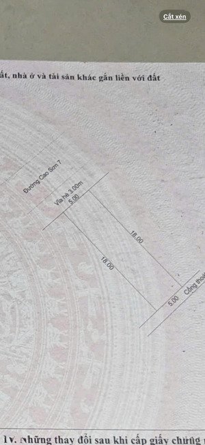 bán đất tại đường cao sơn 7, p hòa hải, ngũ hành sơn, đà nẵng. lô 21 b2.29, 5*18m, vị trí đẹp