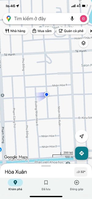 bán đất mặt tiền đường 7,5m huỳnh xuân nhị - hòa xuân - hướng đông, giá 3 tỷ 7 tl