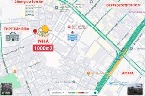 cần bán gấp 2 lô đất full thổ cư trung tâm biên hòa sổ riêng chính chủ (189m2+790m2)