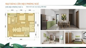 căn 2 phòng ngủ, đầy đủ nội thất, giá 1.5 tỷ/căn ngay trung tâm thành phố thủ dầu một