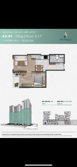 bán gấp cc fpt plaza 3, 1,8 tỷ, 42m2, 1pn, 1wc, hòa hải, ngũ hành sơn, đà nẵng