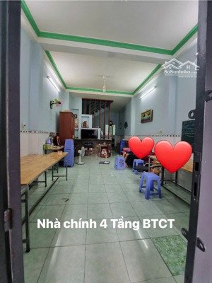 mua đất tặng nhà 4 tầng và 11 phòng trọ thu nhập 30tr - xe tải tới nhà - 7x25m - 75tr/m2