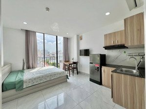 cho thuê studio/1pn bancol - nội thất đầy đủ, thang máy - khu nguyễn gia trí, gần đh hutech