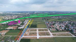 bán đất đấu giá 104.5m² gần mặt đường rộng 40m, gần vành đai 4 kim hoa, mê linh, giá 54tr/m²