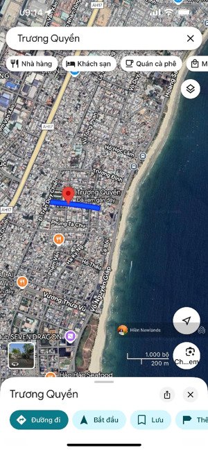 bán lô đất 66m ngang 5m mặt tiền 7,5m trương quyền sát nguyễn sáng khu biển mân thái chỉ 6,6 tỷ