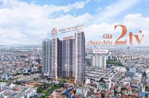bán căn hộ 1,5-2 ngủ chung cư rose residence đối diện siêu thị aeon mall hải phòng.