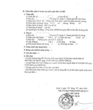 Góc 2 Mặt tiền Nguyễn Thượng Hiền- Nguyễn Thị Minh Khai Quận 3 DT 14x37m 446m2 Giá 140 tỷ