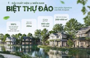 cần bán lại biệt thự đảo song lập dự án ecoretreat