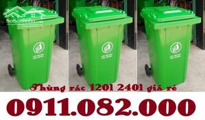 Phân phối thùng rác giá chuẩn nhất thị trường- thùng rác 120l 240l mới 100% hàng chính hãng-lh 0911082000
