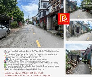 cần bán 49,5m2 đất tại thuận tốn, xã bát tràng (xã đa tốn, gia lâm). oto đỗ cửa.