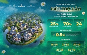 hot - giá rumor biệt thự đảo eco retreat