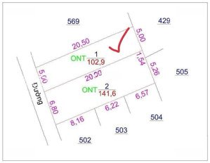 hàng f0 ra lò 102,9m2 đất full thổ cư tại đan kim
mặt tiền = hậu (5m)
vị trí: đan kim, li
