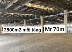Cho thuê 2800m2 ở Nguyễn Văn Linh. Thuê mọi mô hình. Trần 6m