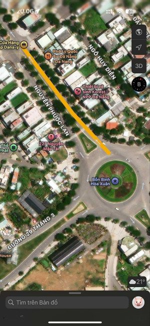 cho thuê lô đất trống 200m2, mặt tiền 10m nguyễn phước lan - hoà xuân - cẩm lệ.