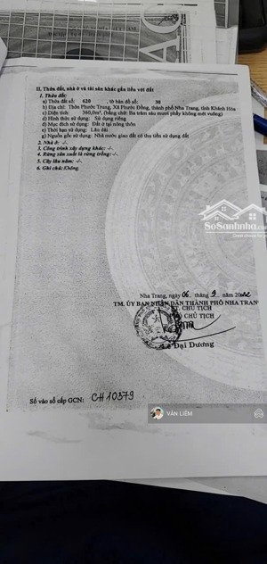 bán gấp đất nền 360m2 tại đường thái khang, xã phưái khang, xã phước đồng, nha trang, 30 triệu / m2