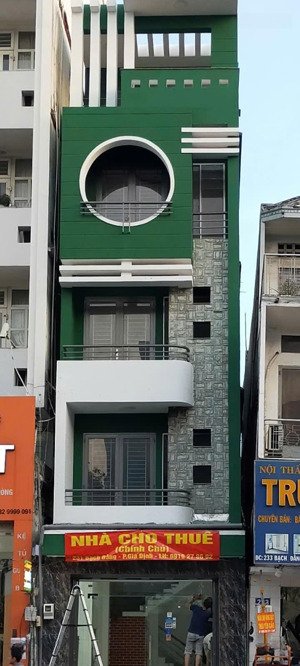 cho thuê nhà mặt tiền bạch đằng, 1 trệt 4 lầu, giá 42 triệu/tháng