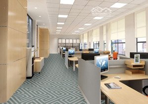 cho thuê văn phòng mặt phố nguyễn cảnh dị - gần hồ linh đàm. diện tích 150m2, đủ nội thất vp, góc