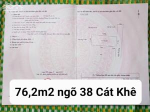 Cần bán lô đất đẹp tại ngõ 38 Cát Khê, Tràng Cát, Hải An – Hải Phòng.