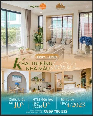 biệt thự biển bãi trường lagom phú quốc giá chỉ 5,5 tỷ đã gồm vat