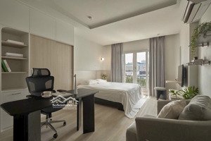 căn hộ 1pn - ban công thoáng - 40m2 - máy giặt riêng - ngay nguyễn văn thương gần cầu sài gòn.