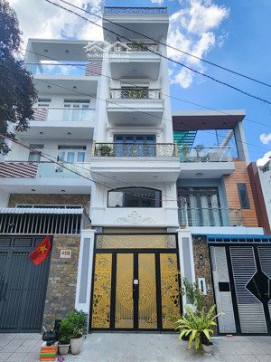 bán nhà 6 tầng thang máy mặt tiền đường số tân quy - nhà nở hậu - diện tích: 4x 19m nở hậu 4.24m