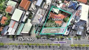 Bán đất vàng Trần Não 2000m², ngang 40m, ngay khu Thủ Thiêm, thích hợp phát triển toà nhà