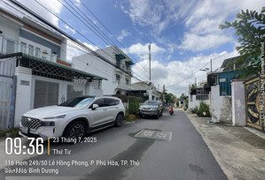 đất phú hoà - dt: 5x20 (70m2 thổ cư), đường nhựa 5m, hẻm 385 đường lê hồng phong