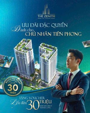 booking thiện chí căn hộ vừa túi tiền the zenith thuộc khu đô thị goldren point kiến an hải phòng