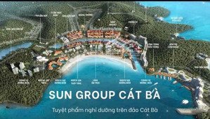 chính thức mở bán shophouse sun cát bà, dt 135m2 giá 19,x tỷ, nh hỗ trợ lãi suất 0% trong 30 tháng