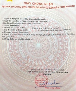 chính chủ cần bán đất đường 27m dự án the riveria hội an complex - lai nghi sổ đỏ sẵn giá 19,2tr/m2