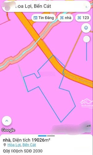 bán đất hòa lợi, bến cát, bình dương, 144 tỷ, 16000m2, chính chủ, giá tốt