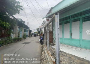 chính chủ bán nhà hẻm 96 huỳnh tấn phát, phú xuân, nhà bè diện tích 6.47x22m giá 6.5 tỷ