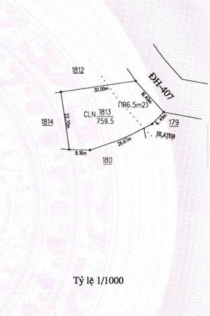bán đất mặt tiền 20m đường đh407 (nguyễn tri phương), tân hiệp hai mặt tiền dt 2.050m2 sổ riêng