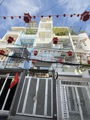 nhà mới, 4 tầng, 5 phòng ngủ, sổ vuông - hẻm nhựa oto thông, ngay huỳnh văn bánh -đặng văn ngữ.