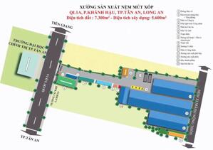 bán đất tặng xưởng đường quốc lô 1A . TP Tân AN