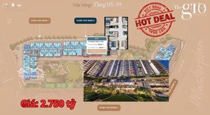 bán gấp ch 2pn, 2wc tại the gió riverside, 2,749 tỷ, 65m2