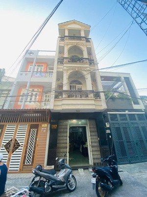 cho thuê nhà hẻm 8m tân hương, dt 64m2, trệt 3 lầu, nhà đẹp, giá chỉ 15tr/ tháng