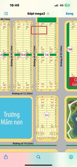 t28-23, 110m2 giá 1ty470 bao phí, đường 25c, mega city 2,nhơn trạch, đồng nai