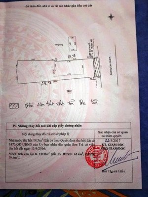 bán lô mt đường lâm hoành (sát võ nguyên giáp), dt 232m2 - ngang 7,14m rất đẹp để kd nghỉ dưỡng