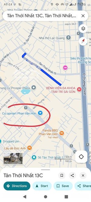 lô đất 180m2 (7x26) xe tải, ngay coop mart phan văn hớn, q12, 9,35 tỷ