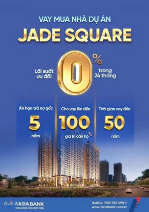 căn hộ cao cấp jade square phạm văn đồng 2-3pn giá 6.x tỷ, kí trực tiếp cđt htls 0% 24t 70% gtch
